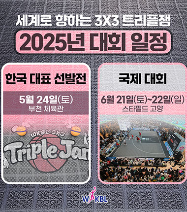 [대표 이미지] 달라진 위상, WKBL 3x3 트리플잼 세계로 향한다