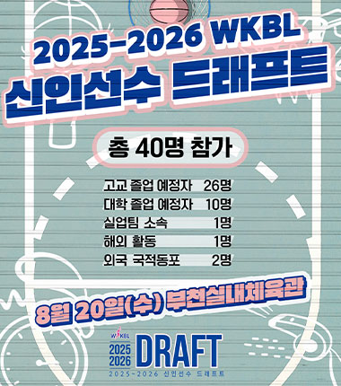 [대표 이미지] WKBL 신인선수 드래프트, 단일리그 이후 최다 총 40명 지원