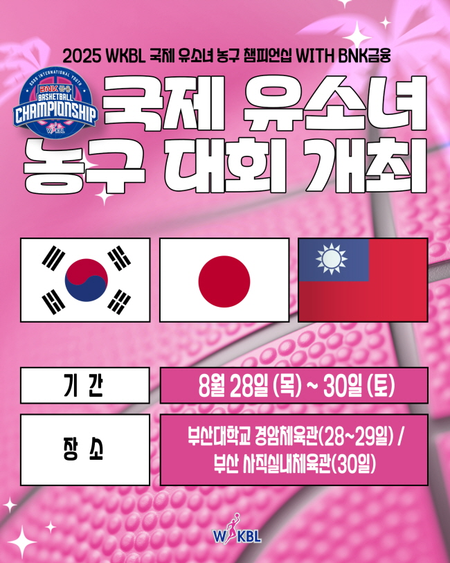 [대표 이미지] 미래 여자농구 꿈나무들 부산에 모인다, WKBL 유소녀 국제대회 28일 개막