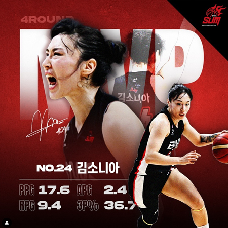 4라운드 MVP 김소니아