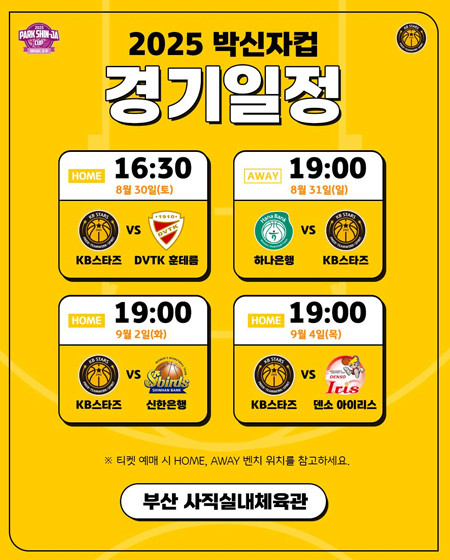 2025 박신자컵 경기 일정